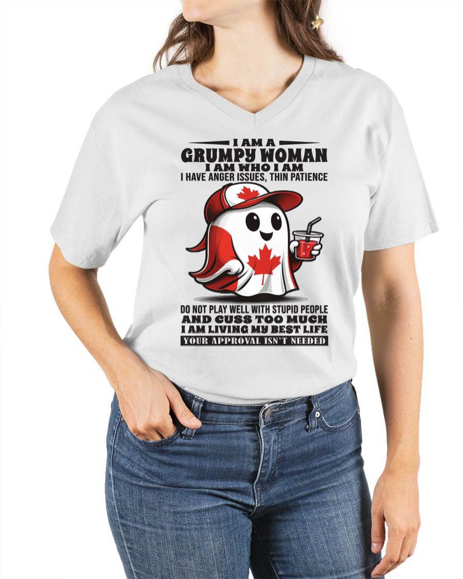 I Am A Grumpy Woman I Am Who I Am - T Shirt For Woman - ntnt (SKU09-84)
