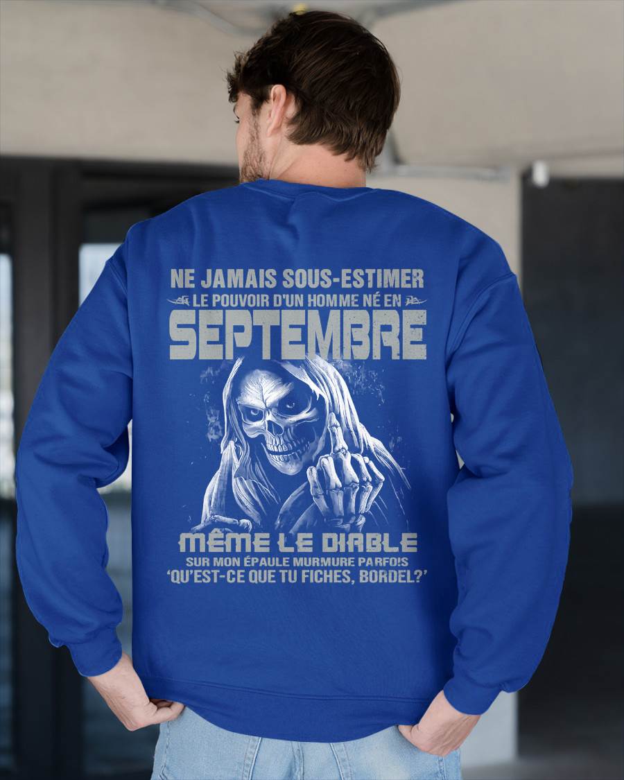 LE POUVOIR D’UN HOMME NÉ EN – T-SHIRT POUR HOMME – ntnt09 (SKU08-61-09)