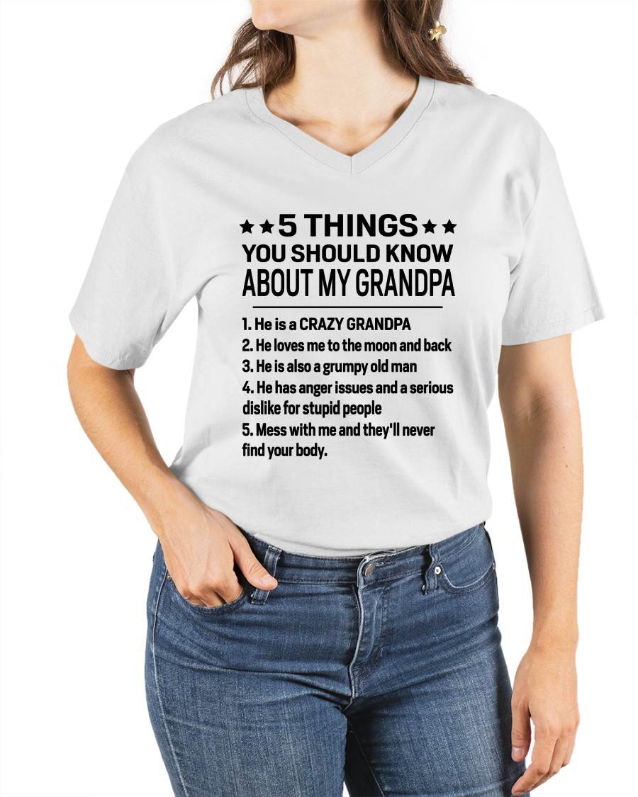 FIVE THINGS YOU SHOULD KNOW ABOUT MY GRANDPA - GIFT FROM GRANDPA - ntnt00 (SKU2603-134-00)