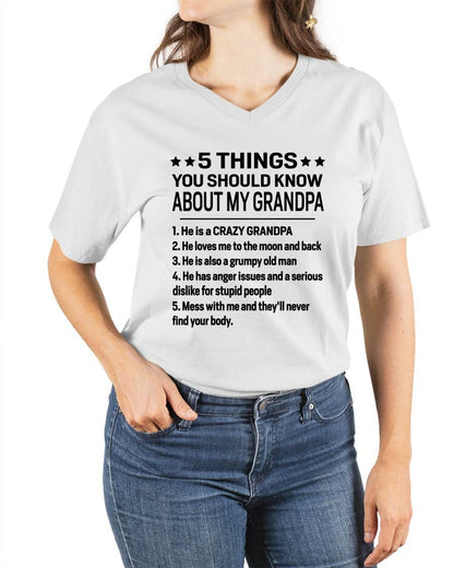 FIVE THINGS YOU SHOULD KNOW ABOUT MY GRANDPA - GIFT FROM GRANDPA - ntnt00 (SKU2603-134-00)