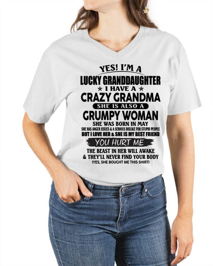 MAY - LUCKY GRANDDAUGHTER OF CRAZY GRANDMA - PERFECT GIFT FROM GRANDMA - ntnt05 (SKU12-146-05)