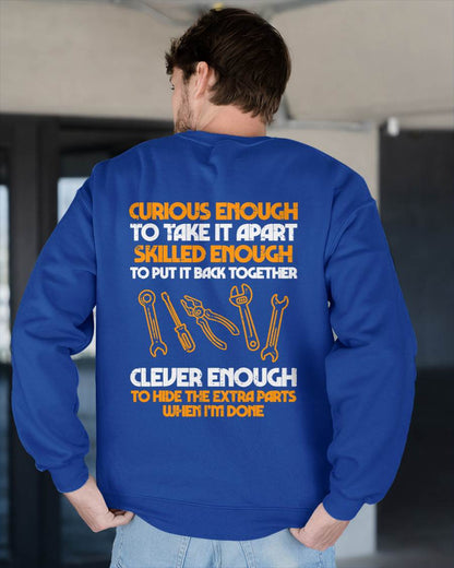 Curious Enough To Take It Apart Car Auto Garage Mechanic Men T-Shirt - Gift For Mechanic - ntnt (SKUM08-D12)