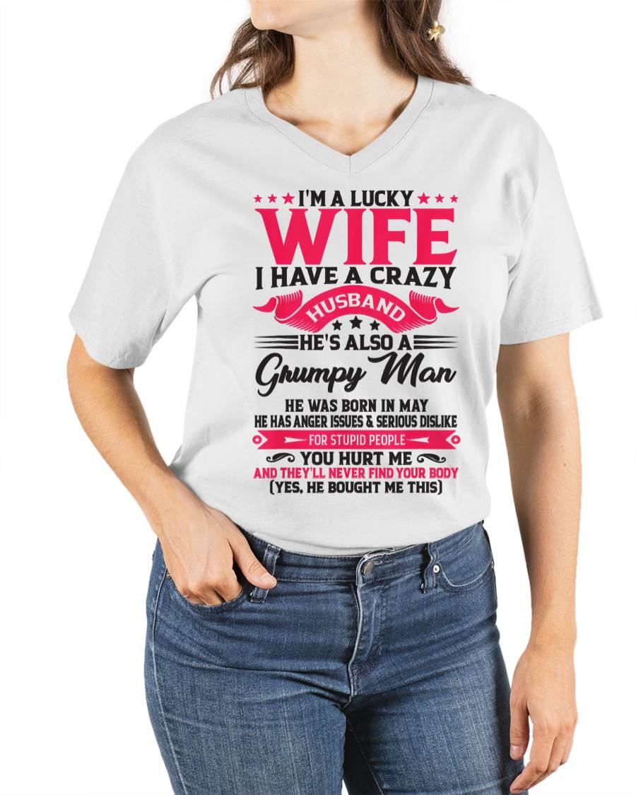 MAY - TO MY WIFE - I'M A LUCKY WIFE - GIFT FROM HUSBAND - ntnt05 (SKU10-136-05)
