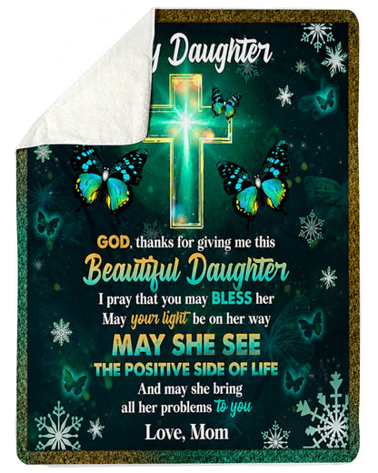 Special Gift For Your Daughter Blanket - From Mom (SKU2608-320)