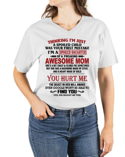 TO MY DAUGHTER - SPOILED DAUGHTER - PERFECT GIFT FOR DAUGHTER - GIFT FROM MOM - ntnt00 (SKU10-151-00)