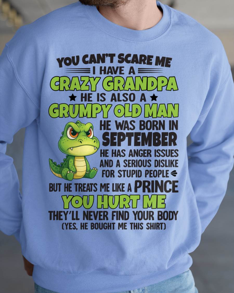YOU CAN’T SCARE ME - GIFT FOR GRANDSON AND GRANDDAUGHTER FROM GRANDPA - ntnt09 (SKU09-121-09)