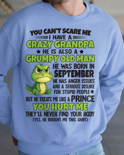 YOU CAN’T SCARE ME - GIFT FOR GRANDSON AND GRANDDAUGHTER FROM GRANDPA - ntnt09 (SKU09-121-09)