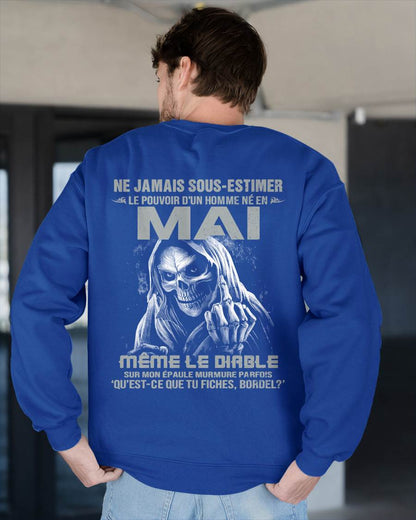 LE POUVOIR D’UN HOMME NÉ EN – T-SHIRT POUR HOMME – ntnt05 (SKU08-61-05)