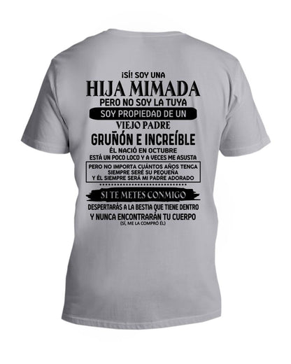Octubre - Padre increíble nacido en octubre - Regalo perfecto para tu hija - T10 (SKU05-91-10)