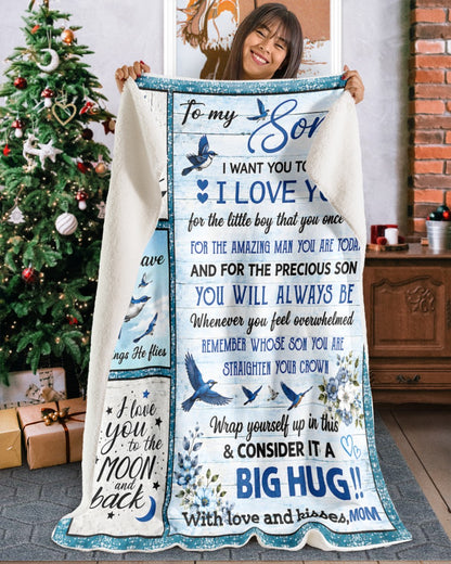 Special Gift For Your Son From Mom - Blanket - (SKU2608-266)