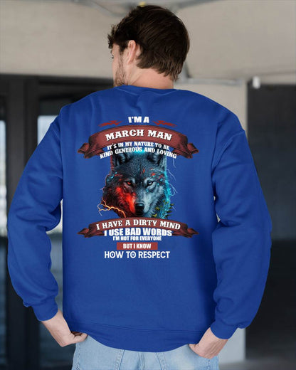 I’M A MARCH MAN – T-SHIRT FOR MAN – ntnt03 (SKU12-162-03)