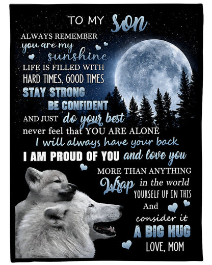 Special Gift For Your Son From Mom - Blanket - (SKU2608-576)