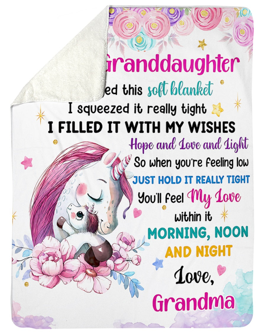 Special Gift For Your Granddaughter From Grandma- Blanket - (SKU2608-61)