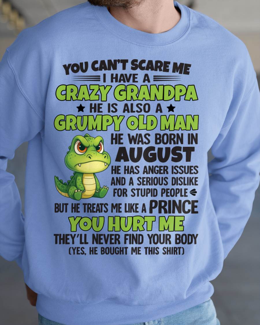 YOU CAN’T SCARE ME - GIFT FOR GRANDSON AND GRANDDAUGHTER FROM GRANDPA - ntnt08 (SKU09-121-08)