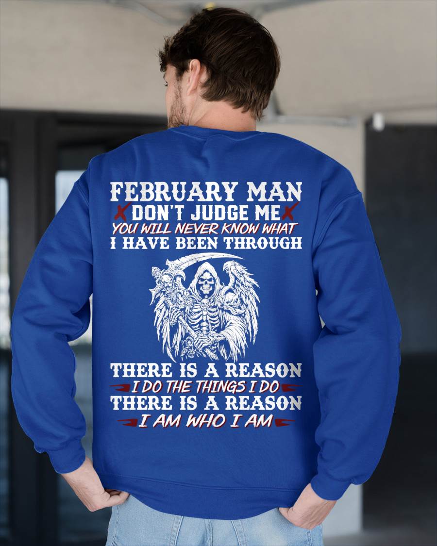 February Man Don't Judge Me – T-Shirt For Man – ntnt02 (SKU10-49-02)