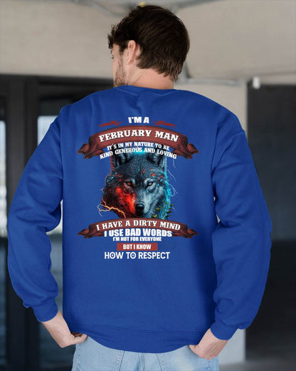 I’M A FEBRUARY MAN – T-SHIRT FOR MAN – ntnt02 (SKU12-162-02)