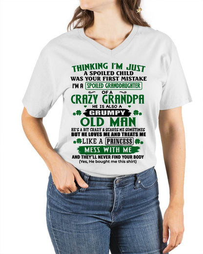 SPOILED GRANDDAUGHTER - GIFT FROM GRANDPA - ntnt00 (SKU2602-118-00)