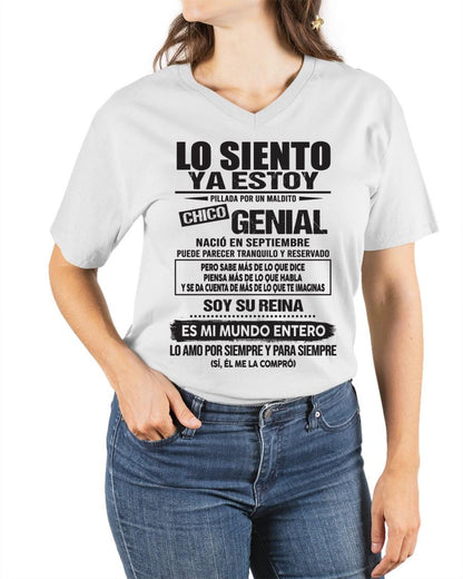 Septiembre - Chico genial Nació en septiembre - Regalo especial para novia - T09 (SKU04-18)