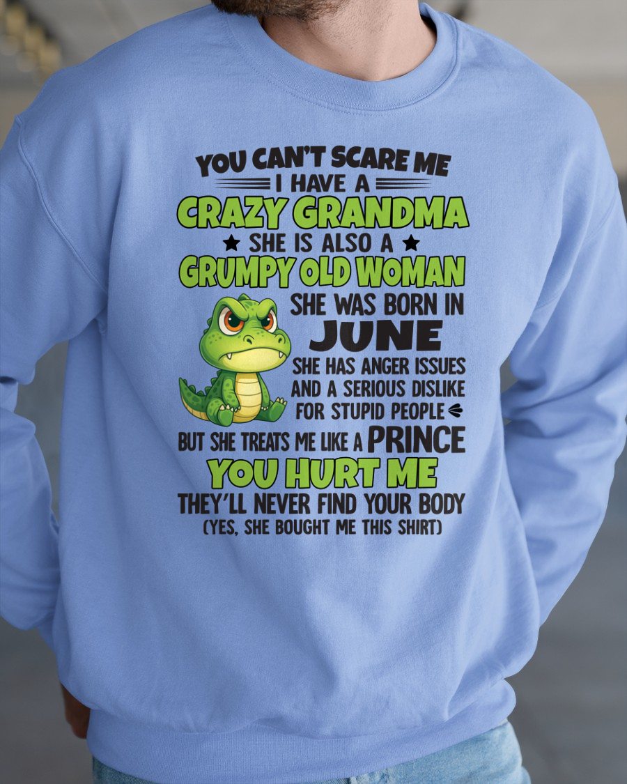 JUNE - YOU CAN'T SCARE ME - FOR GRANDSON - GIFT FROM GRANDMA - ntnt06 (SKU09-85-06)