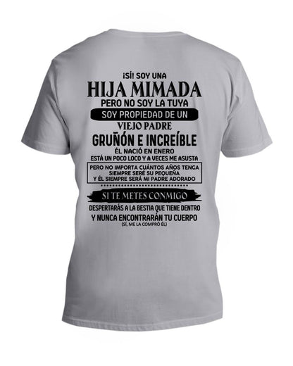 Enero - Padre increíble nacido en enero - Regalo perfecto para tu hija - T01 (SKU05-91-01)