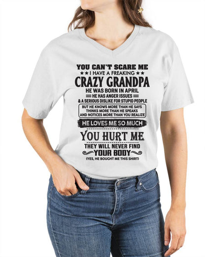 April – You Can’t Scare Me I Have A Freaking Crazy Grandpa – Gift For Granddaughter From Grandpa – ntnt04 (SKU12-221-04)
