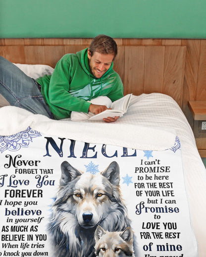 Special Gift For Your Niece From Aunt - Blanket - (SKU2607-55)