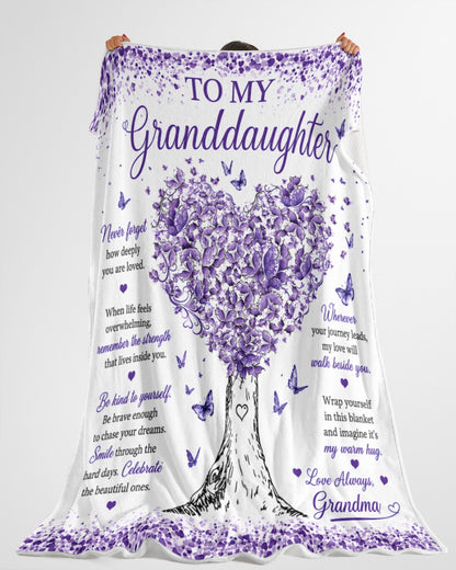 Special Gift For Your Granddaughter Blanket - From Grandma (SKU2608-474)