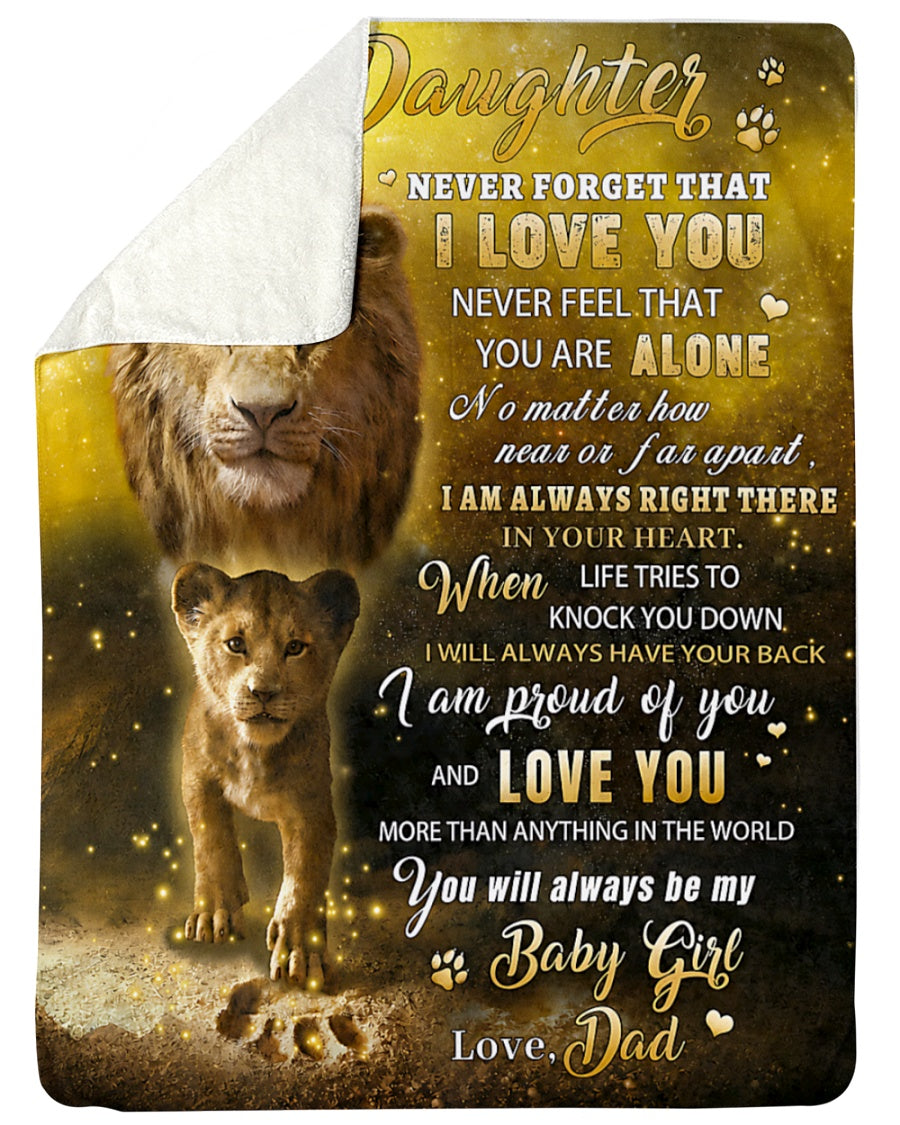 Special Gift For Your Daughter From Dad - Blanket - (SKU2608-241)