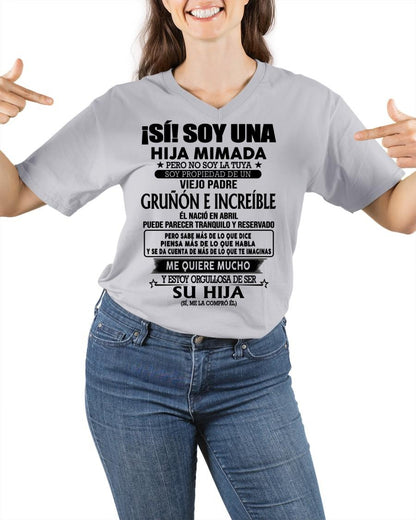 (Abril) Padre Increíble - Regalo especial para hija - T04 (Sku.TbnA16)