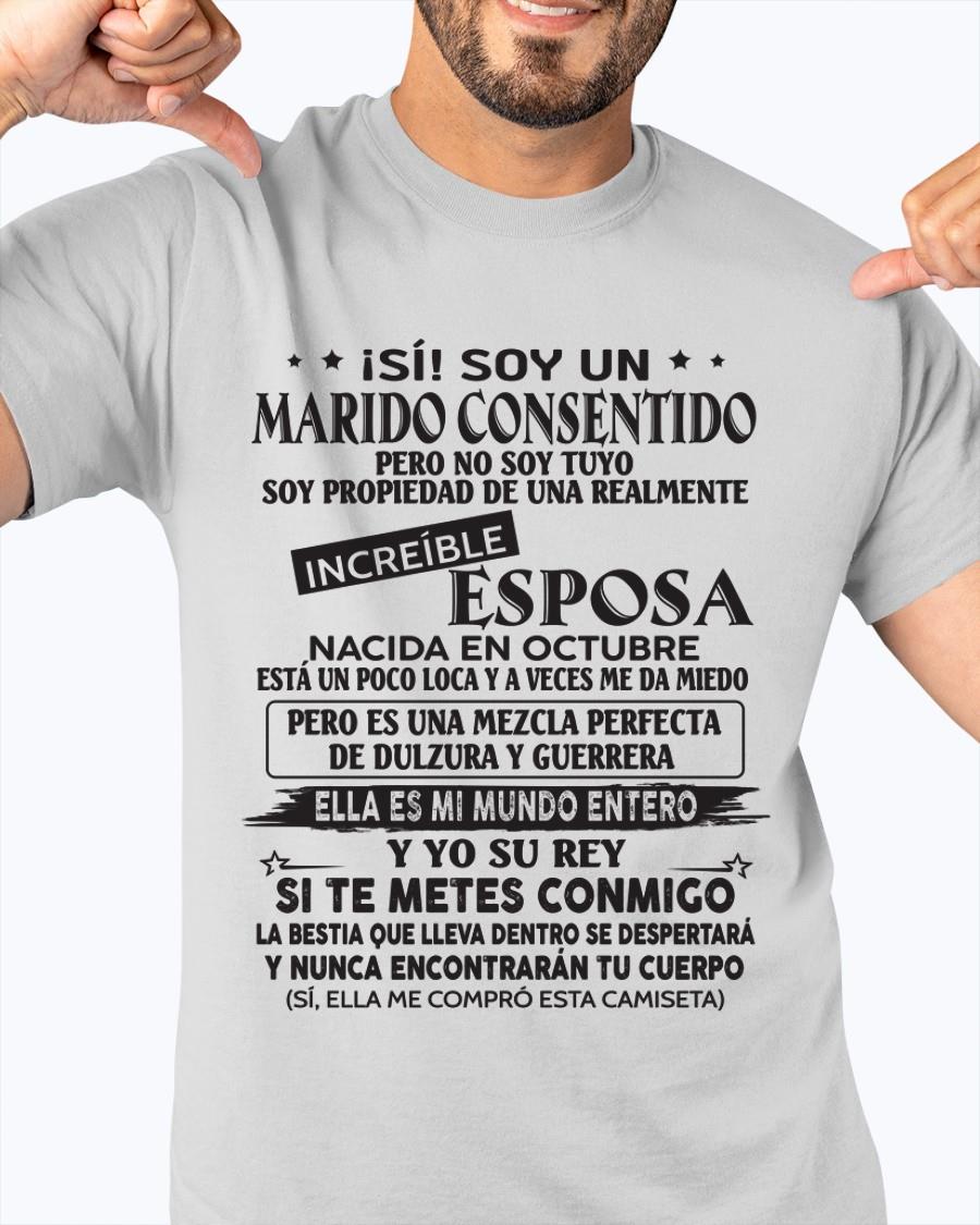 Octubre - Esposa increíble nació en octubre - Regalo especial para Marido - T10 (SKU05-105-10)