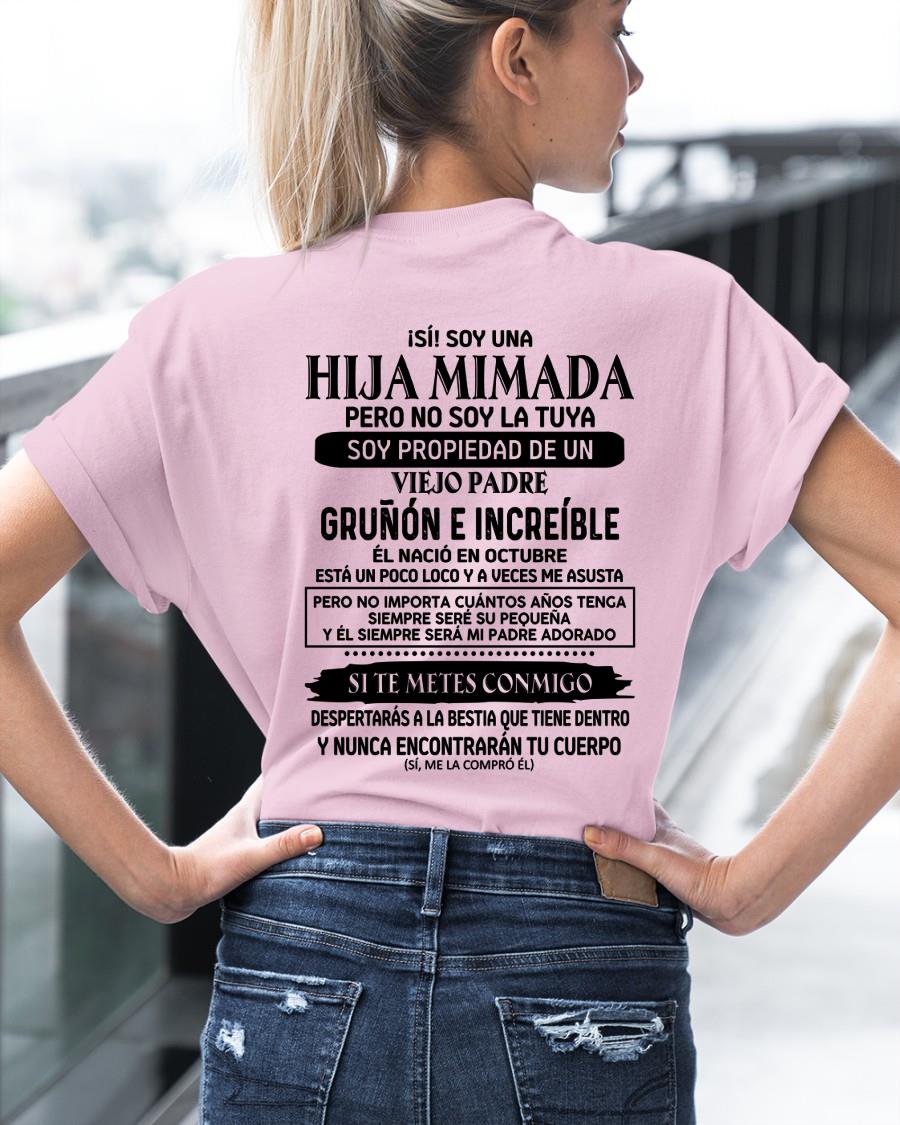 Octubre - Padre increíble nacido en octubre - Regalo perfecto para tu hija - T10 (SKU05-91-10)