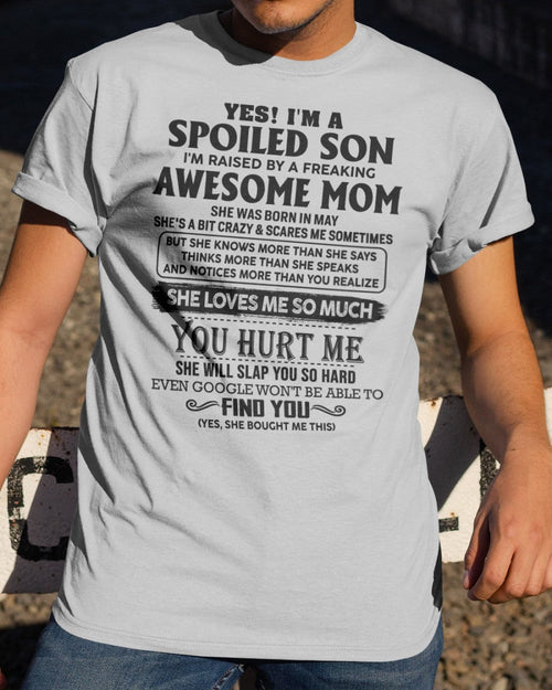May - Awesome Mom - Perfect Gift For Son From Mom - ntnt05 (SKU-SPW-05)