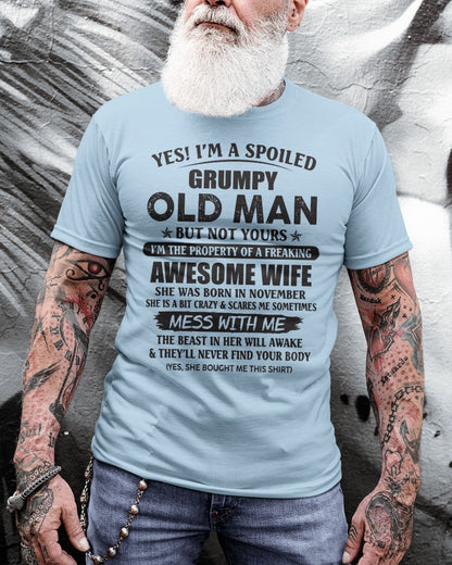 Awesome wife November - Perfect gift for your husband - ntnt11 (SKU96-68-11)