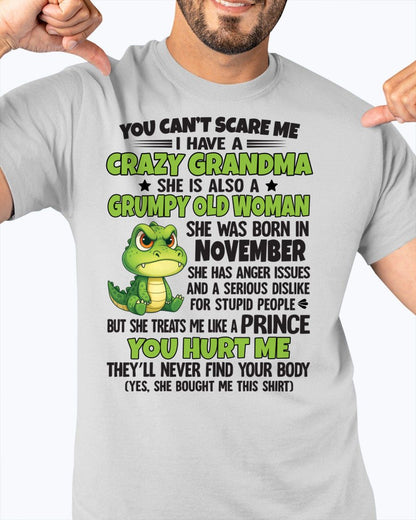 NOVEMBER - YOU CAN'T SCARE ME - FOR GRANDSON - GIFT FROM GRANDMA - ntnt11 (SKU09-85-11)
