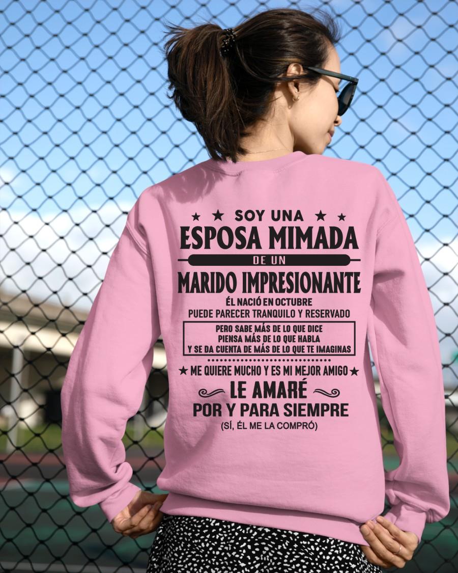 Octubre - Soy una Esposa mimada de un Marido impresionante - Regalo especial para tu esposa - T10 (SKU05-101-10)