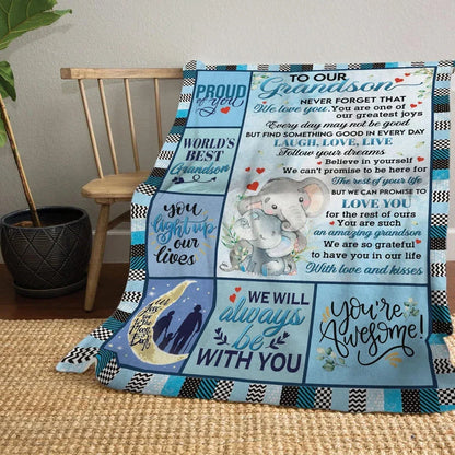 Special Gift For Your Grandson Blanket - From Grand