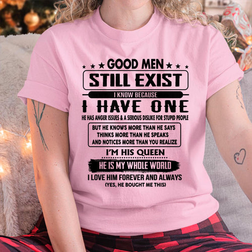 Good men Still Exist - gift for your girlfriend, wife from Husband - ntnt00 (SKU-GM-00)
