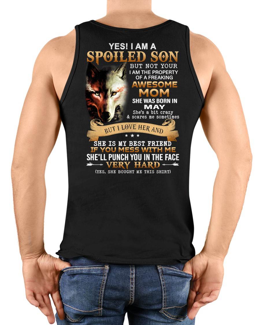 May - Lucky Son of Awesome Mom - Perfect Gift for Son From Mom - ntnt05 (SKU10-128-05)