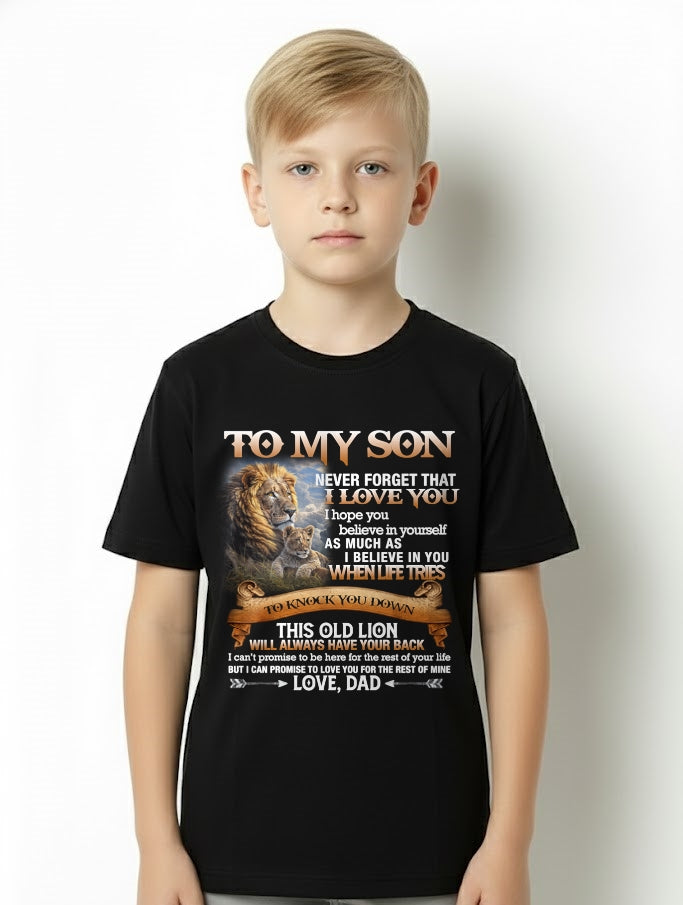 To My Son T-Shirt – Gift From Dad / Man - ntnt00 (SKU12-76)