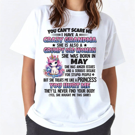 You Can’t Scare Me I Have A Crazy Grandma - Gift For Grandson And Granddaughter From Grandma - ntnt05 (SKU09-106-05)