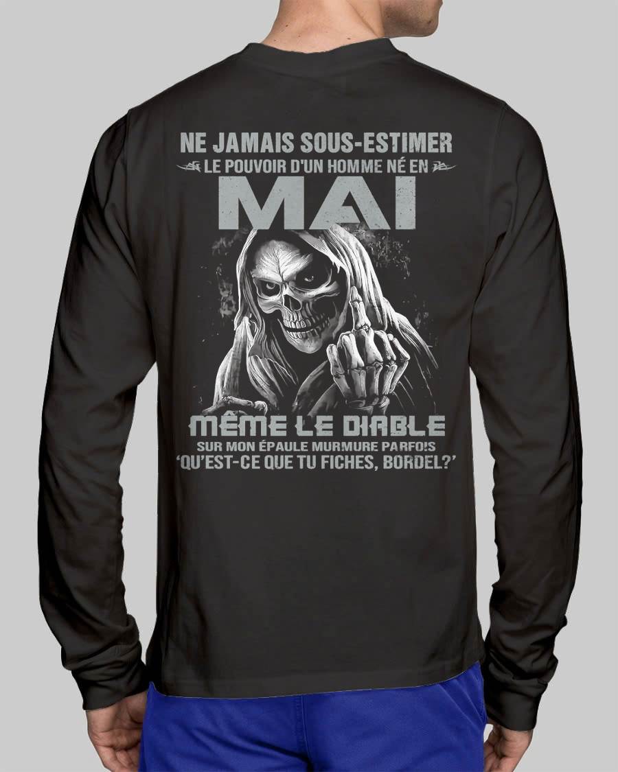 LE POUVOIR D’UN HOMME NÉ EN – T-SHIRT POUR HOMME – ntnt05 (SKU08-61-05)
