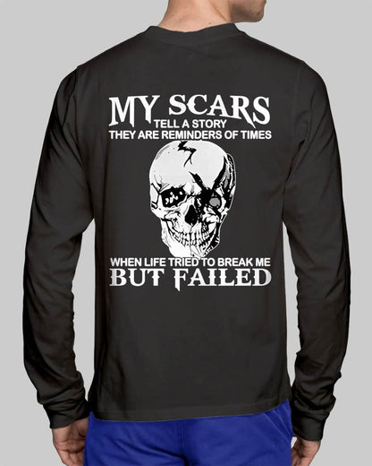 My Scars Tell A Story – T-Shirt For Man – ntnt00 (SKU10-27-00)